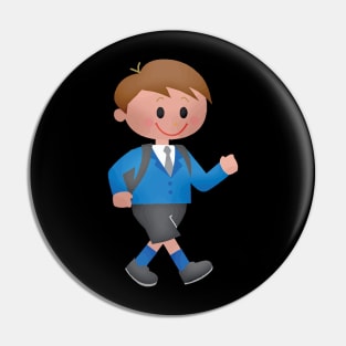 Handsome Schoolboy in A Classy Uniform Pin