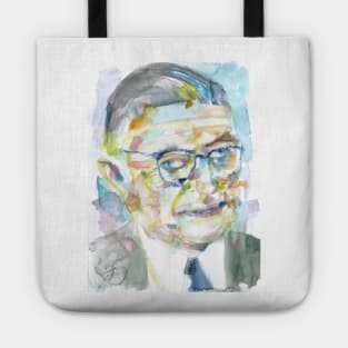 SARTRE - watercolor portrait .€ Tote