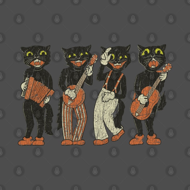 Black Cat Quartet 1940s Halloween by JCD666