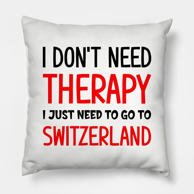 Switzerland Pillow by colorsplash