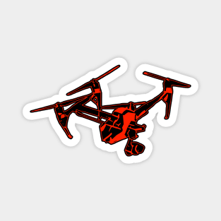 Red Drone Magnet