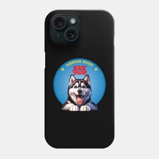 I Love my dog Siberian Husky Phone Case