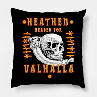 Headed for Valhalla. Pillow