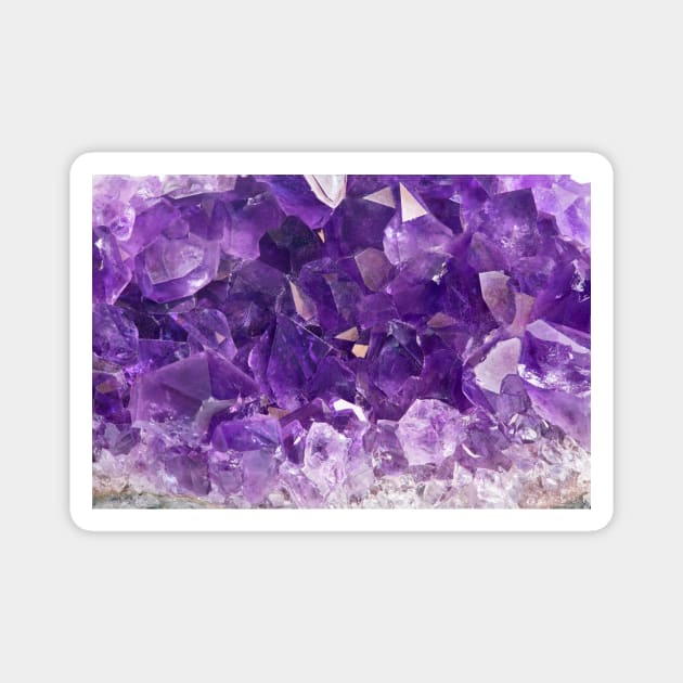 Purple Amethyst Crystal Magnet by NewburyBoutique