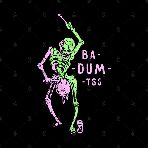 Skeleton drummer by Lolebomb