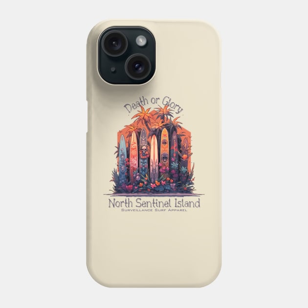 Death Or Glory North Sentinel Island Phone Case by Surveillance Surf Apparel