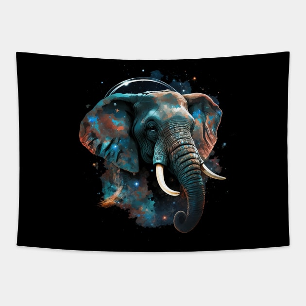 elephant Tapestry by a cat cooking