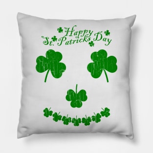 Funny T-Shirt Vintage Happy St Patrick's Day Pillow