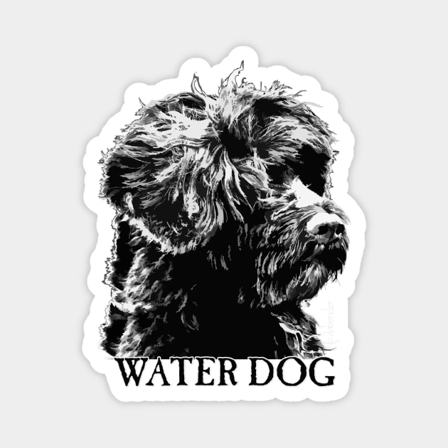 Water Dog Magnet by avondalealley
