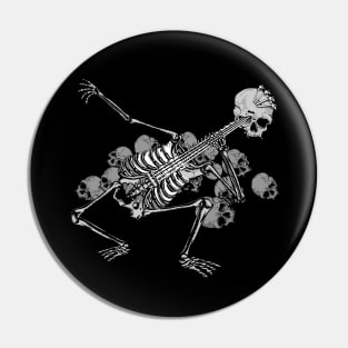 Skeleton Guitar Pin