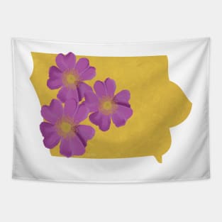 Iowa Wild Prairie Rose Tapestry