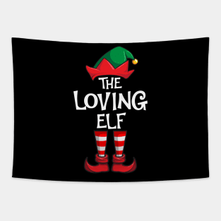 Loving Elf Matching Family Christmas Love Tapestry