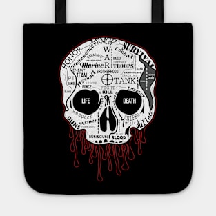 Life and Death Skull Tote