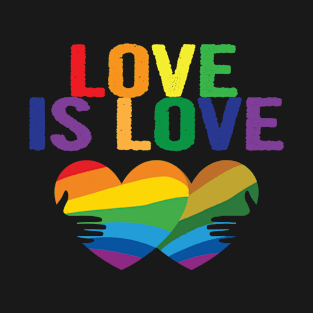 Love is love rainbow, gay lesbian pride T-Shirt