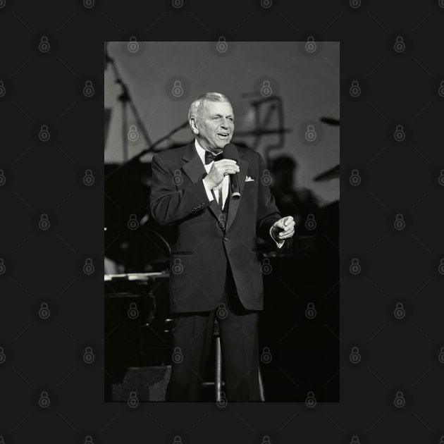 Frank Sinatra BW Photograph by Concert Photos