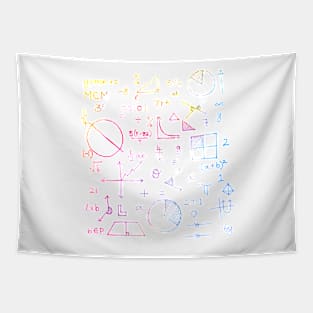 Math formulae (white) Tapestry