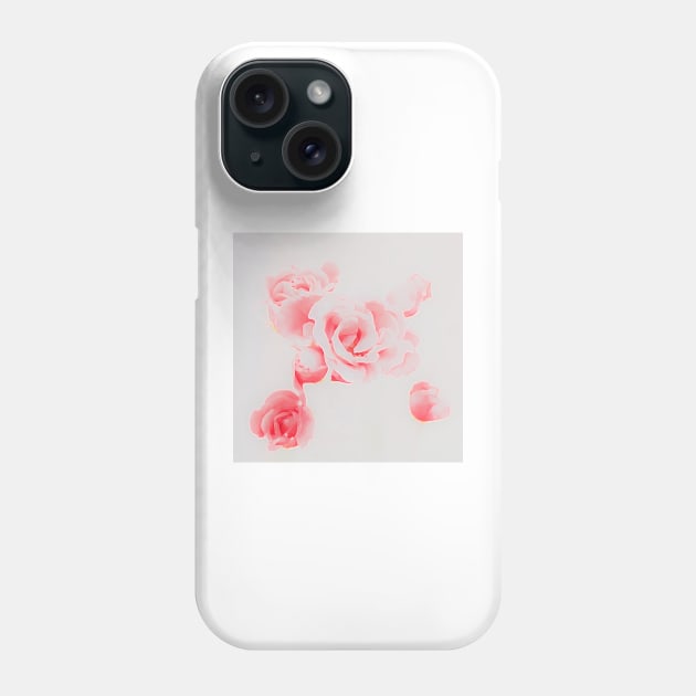 Sweet Love - Pretty Pink Roses - Pink Floral Watercolor Blooms Phone Case by Star58