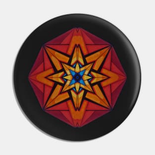 Solar Flare Mandala Pin