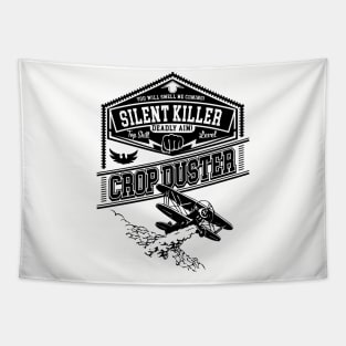 Crop Duster Airplane Silent Killer Funny College Humor Tapestry