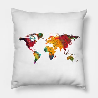 World map Pillow