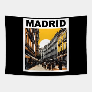 Madrid Street Life Tapestry