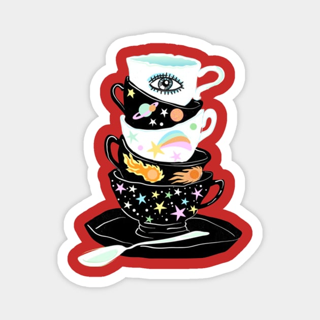 galactic cups Magnet by liamwillard