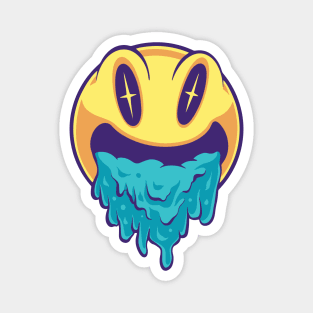 Vomiting Emoticons Smile Mode Magnet