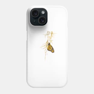 Monarch With Wings Folded Phone Case