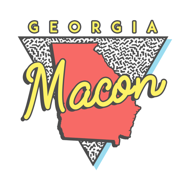 Macon Triangle Macon TShirt TeePublic