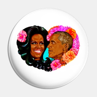 THE OBAMAS Pin