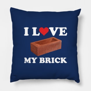 I love my brick design - white type. Pillow