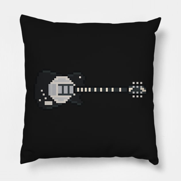 Pixel Z Disc Guitar Pillow by gkillerb