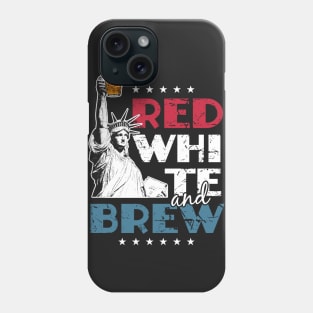 Red White and Brew 4th of July Phone Case