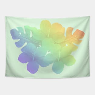 Tropical Rainbow Hibiscus Flower Tapestry