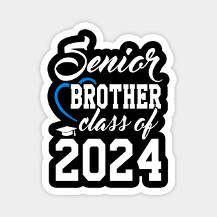 Class of 2024 Senior Gifts Funny Senior Brother Magnet