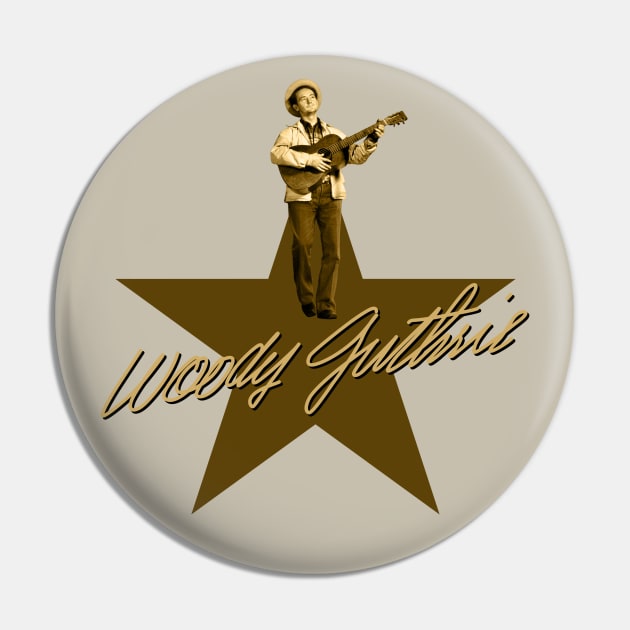 Woody Guthrie - Signature Pin by PLAYDIGITAL2020