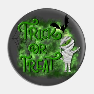 Trick or treat cute mummy Pin