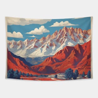 Colorado United States of America Tourism Vintage Poster Tapestry