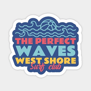 Surf Club Beach Waves Magnet