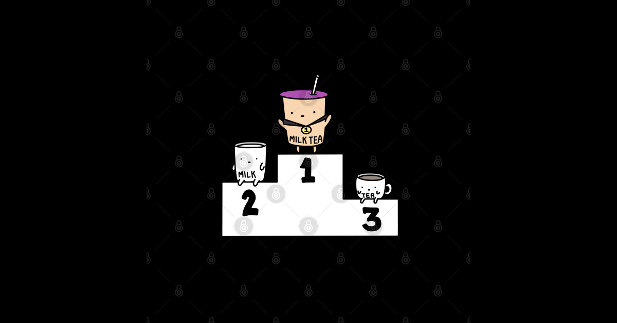 Milk Tea Number One!! - Champion - Sticker | TeePublic