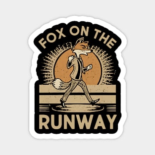 Fox on the Runway Magnet