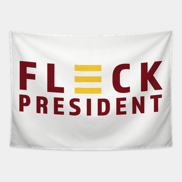 Fleck for President Tapestry by Parkeit