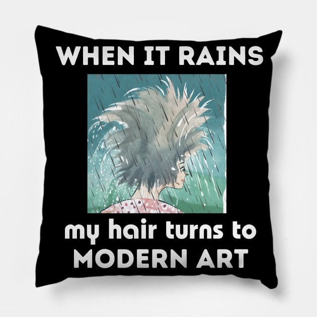 When it rains Pillow by MitGlück