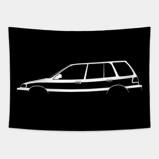 Honda Civic Wagon (EF) Silhouette Tapestry