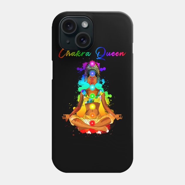 Chakra Queen Reiki Zen Meditation Spiritual Design Phone Case by Chakra Shine