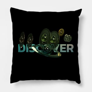 Discover, Explorer, and Adventurer | UAP | UFO | Flying Saucer Pillow