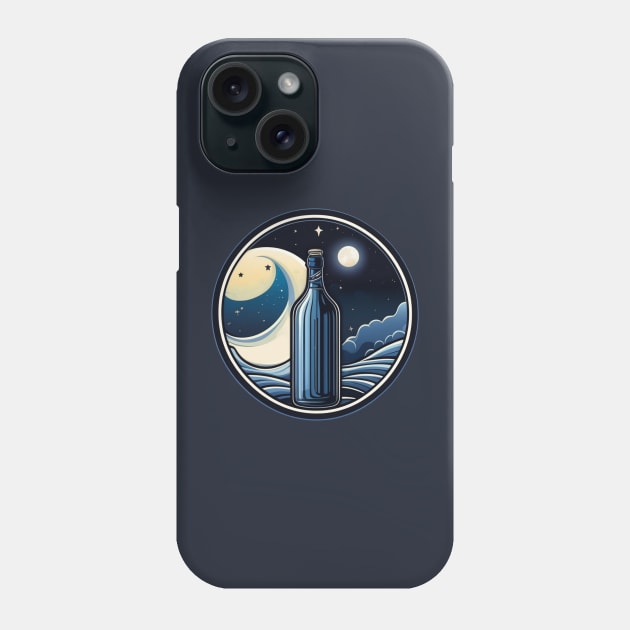 moon light with bottle in the mars Phone Case by AhmedPrints