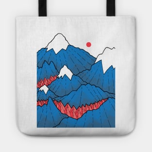 The deep blue mountains Tote