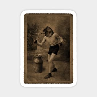 Vintage Fight Milk Magnet
