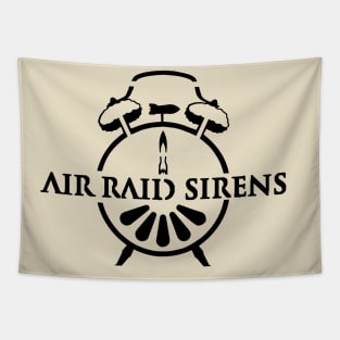 Air Raid Sirens Logo Design Tapestry